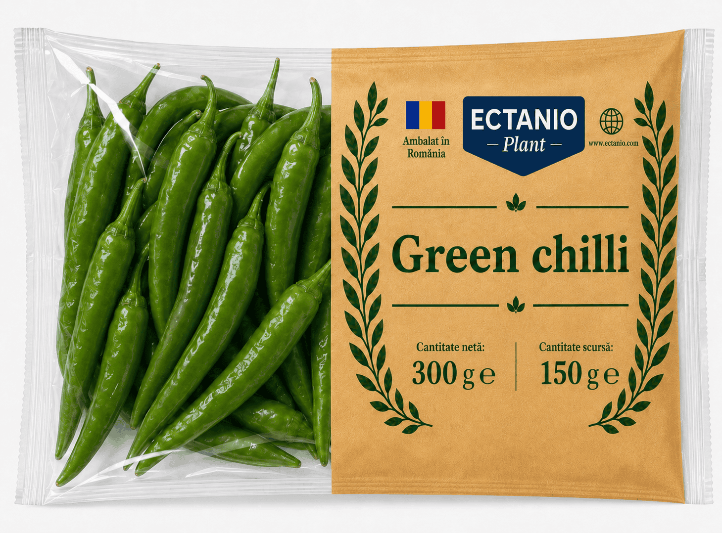 ECTANIO Plant – Green chili întregi în saramură